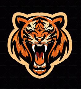 Brüllender Tiger